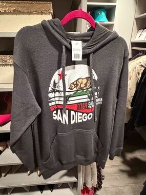 San Diego Graphic Hoodie - Dark Gray